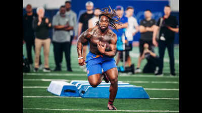 Raiders rookie Ashton Jeanty tours $12.5M mansion with massive 18‑car garage