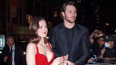 Josh Allen spotted on romantic Buffalo date night with Hailee Steinfeld after missing Bills' pre-season opener loss