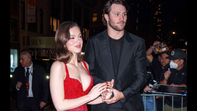 Josh Allen’s wife Hailee Steinfeld takes Hollywood by storm again alongside Pittsburgh Steelers' DK Metcalf