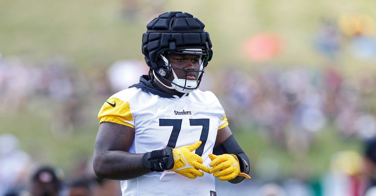 LT Broderick Jones continues to struggle at Steelers Friday Night Lights practice