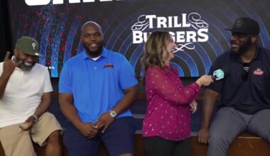 The Houston Texans host career day with Trill Burgers to inspire young students