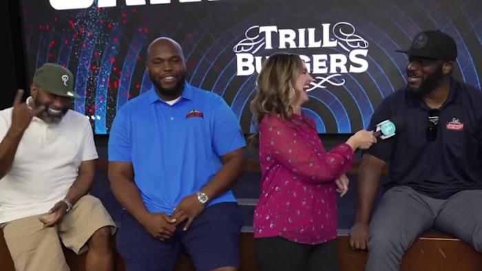 The Houston Texans host career day with Trill Burgers to inspire young students