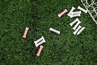 FILE - Smelling salts lay on the sidelines during an NFL football game between the...
