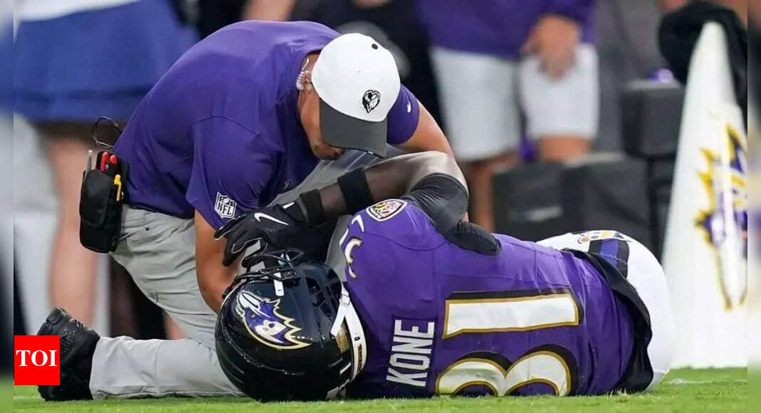 Ravens rookie Bilhal Kone suffers brutal injury during NFL preseason game, carted off with air cast on leg | NFL News