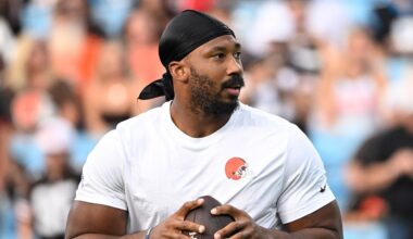 Myles Garrett cited for driving 100 mph after Browns preseason game