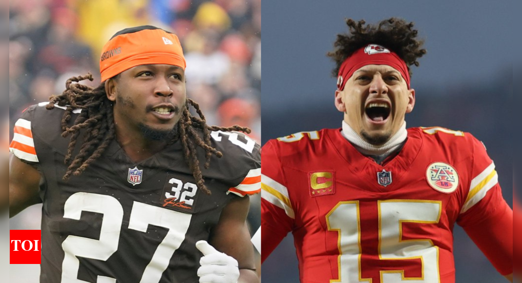 Patrick Mahomes and Kareem Hunt share lighthearted moment at Kansas City Chiefs 2025 preseason training camp | NFL News