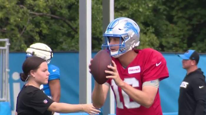 Detroit Lions show strength on both sides of the ball in joint practice with Dolphins