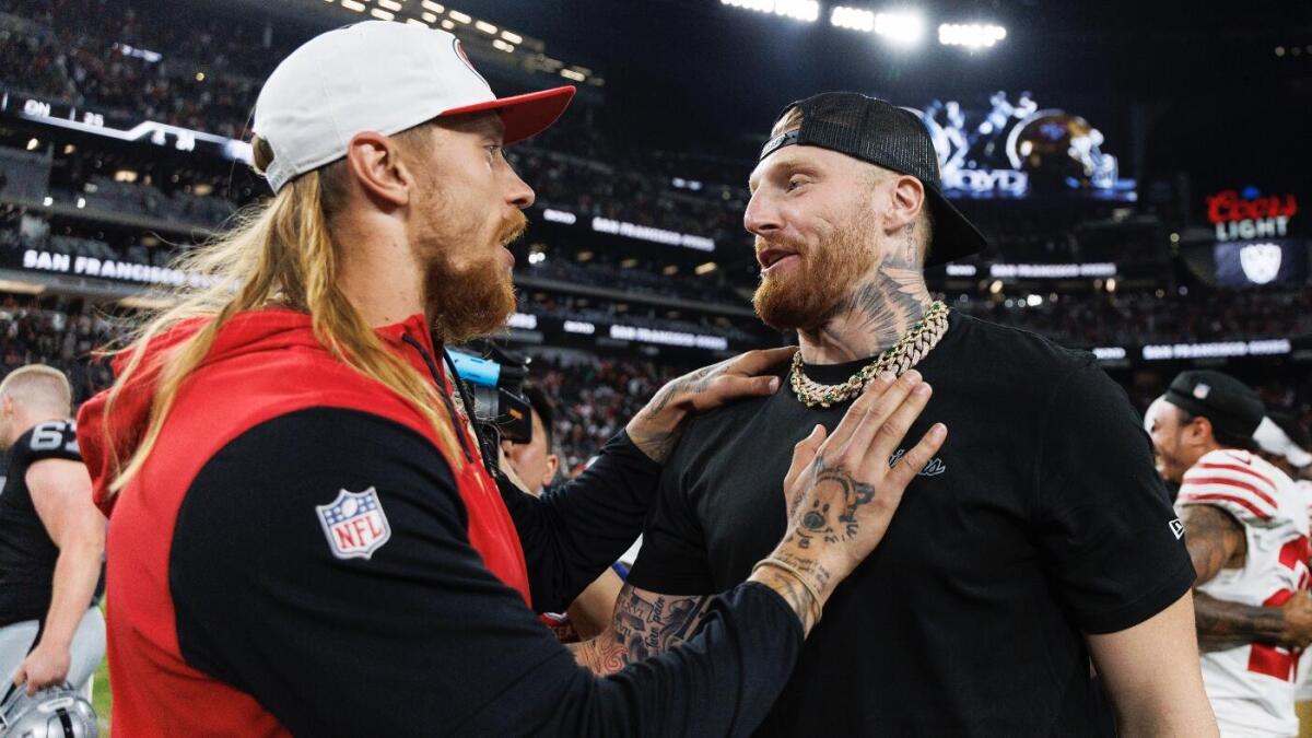 49ers' George Kittle shares advice for Raiders DC Patrick Graham: 'Let Maxx Crosby be Maxx Crosby'