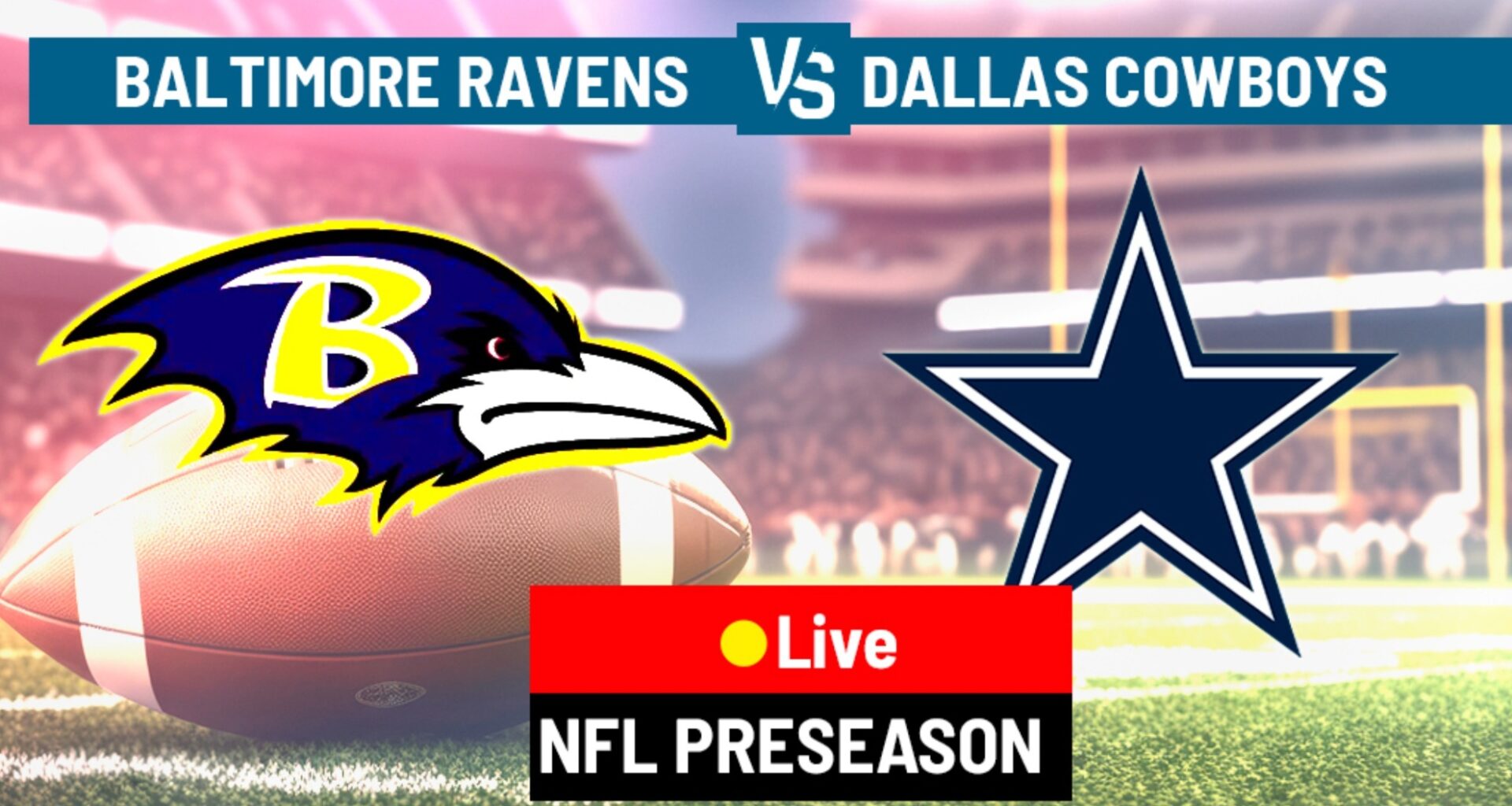 The Ravens are heavy favorites to beat the Cowboys in Week 2 of the preseason.