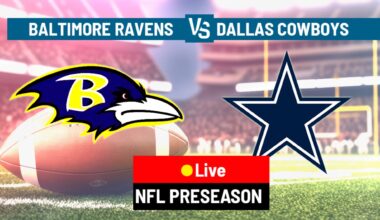 The Ravens are heavy favorites to beat the Cowboys in Week 2 of the preseason.