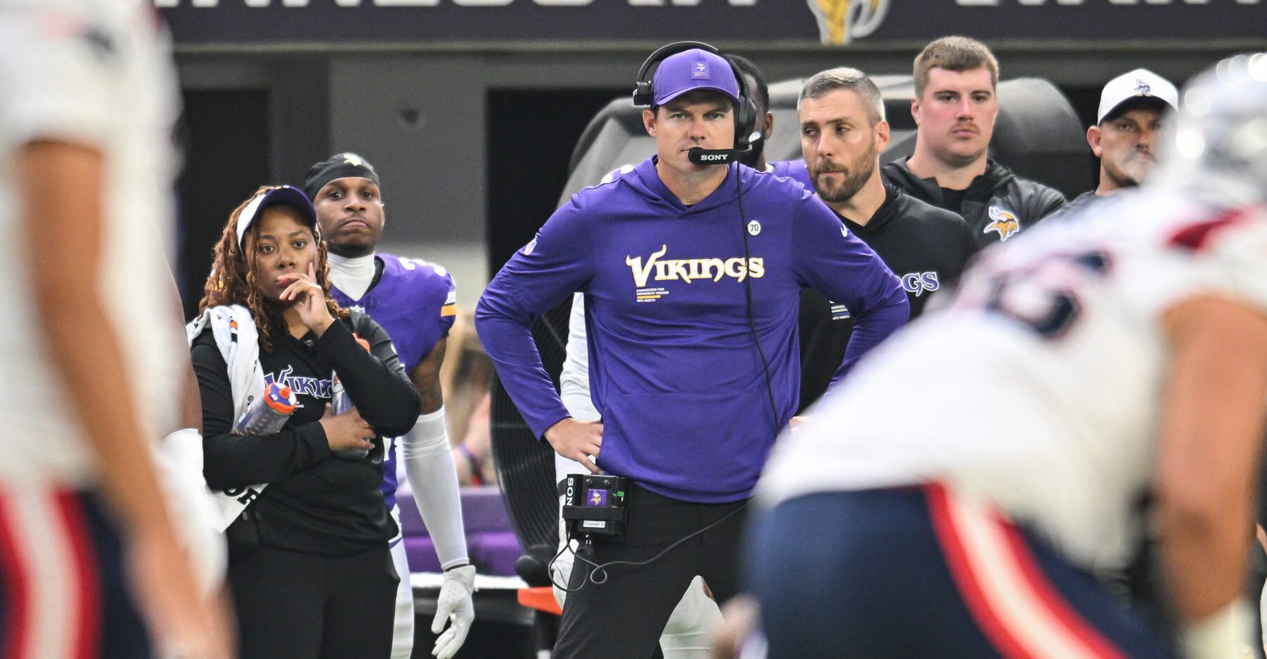 Frustrated MN Vikings Coach Drops F-Bomb During Live Interview