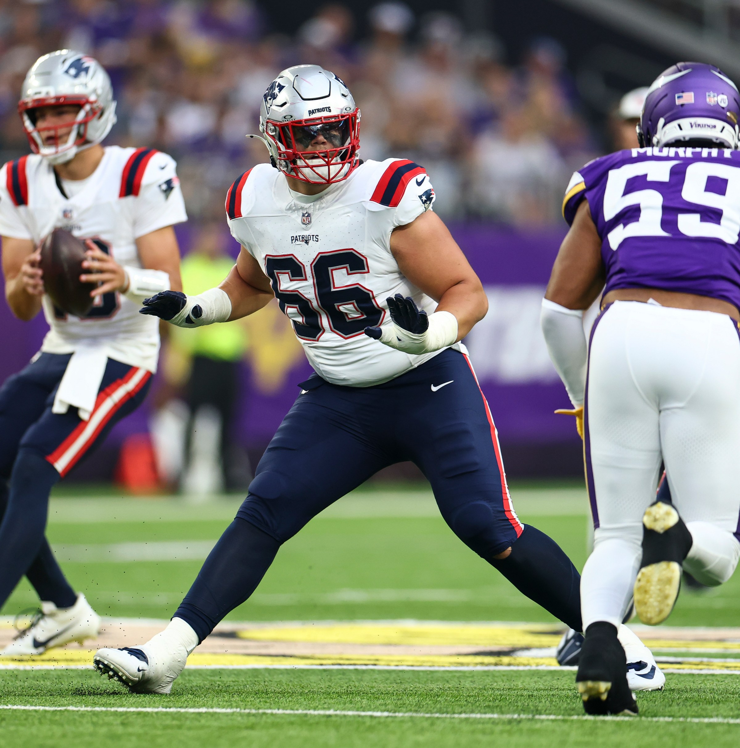 Patriots news 8/18/25: Pats-Vikings breakdown; O-line still in flux