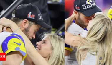 Matthew Stafford’s wife Kelly Stafford trolls him over papercut joke during Los Angeles Rams training camp: 'The drama was real' | NFL News