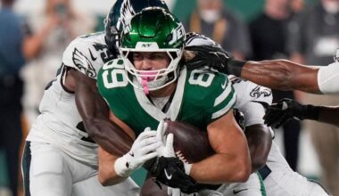 Jeremy Ruckert's bulldozing blocking ability aligns with philosophy of Jets coach Aaron Glenn