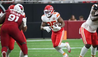 Chiefs Keep Elijah Mitchell, Waive Carson Steele At Running Back