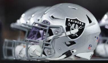 Las Vegas Raiders helmet