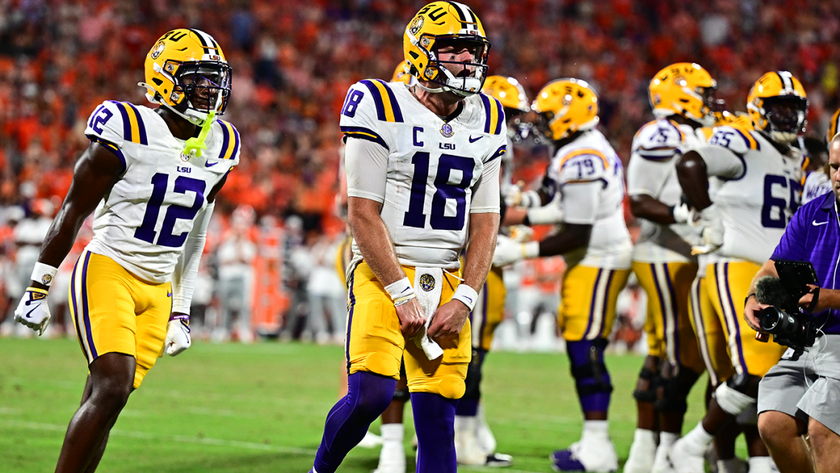 No. 9 LSU outlasts No. 4 Clemson as Garrett Nussmeier outduels Cade Klubnik in top-10 showdown