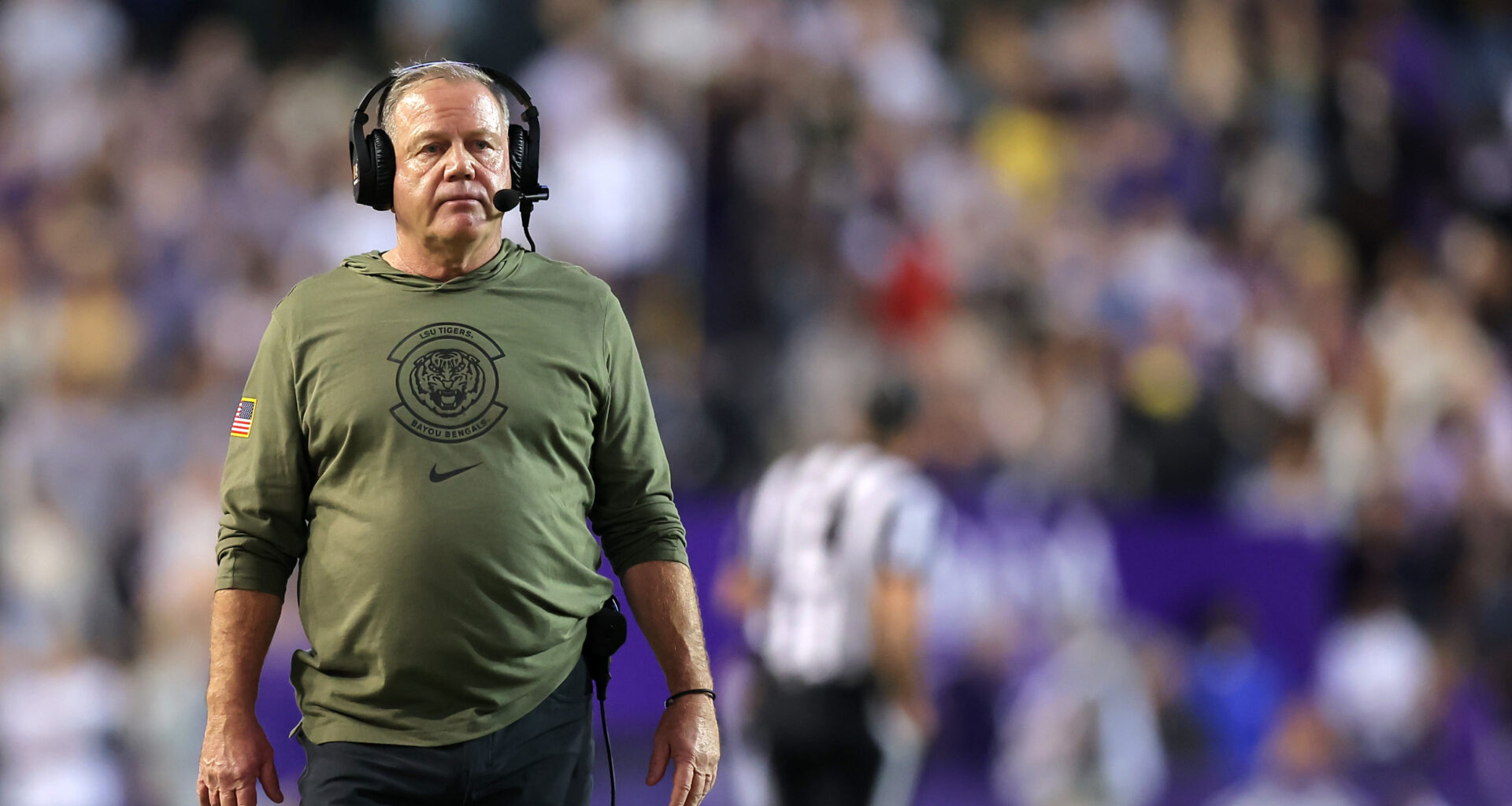 LSU Tigers coach Brian Kelly