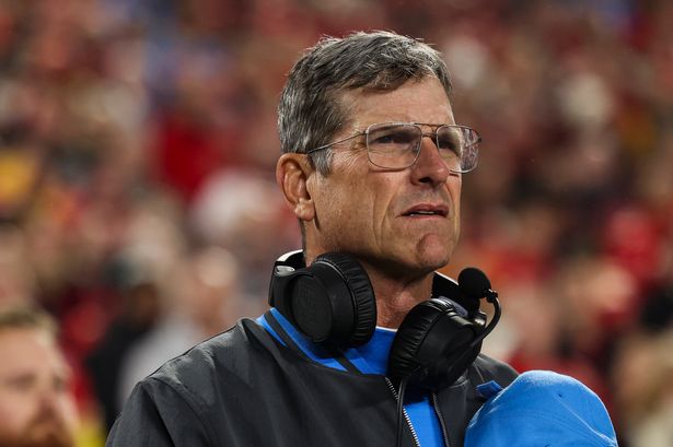 Jim Harbaugh had a two-word verdict on the Detroit Lions