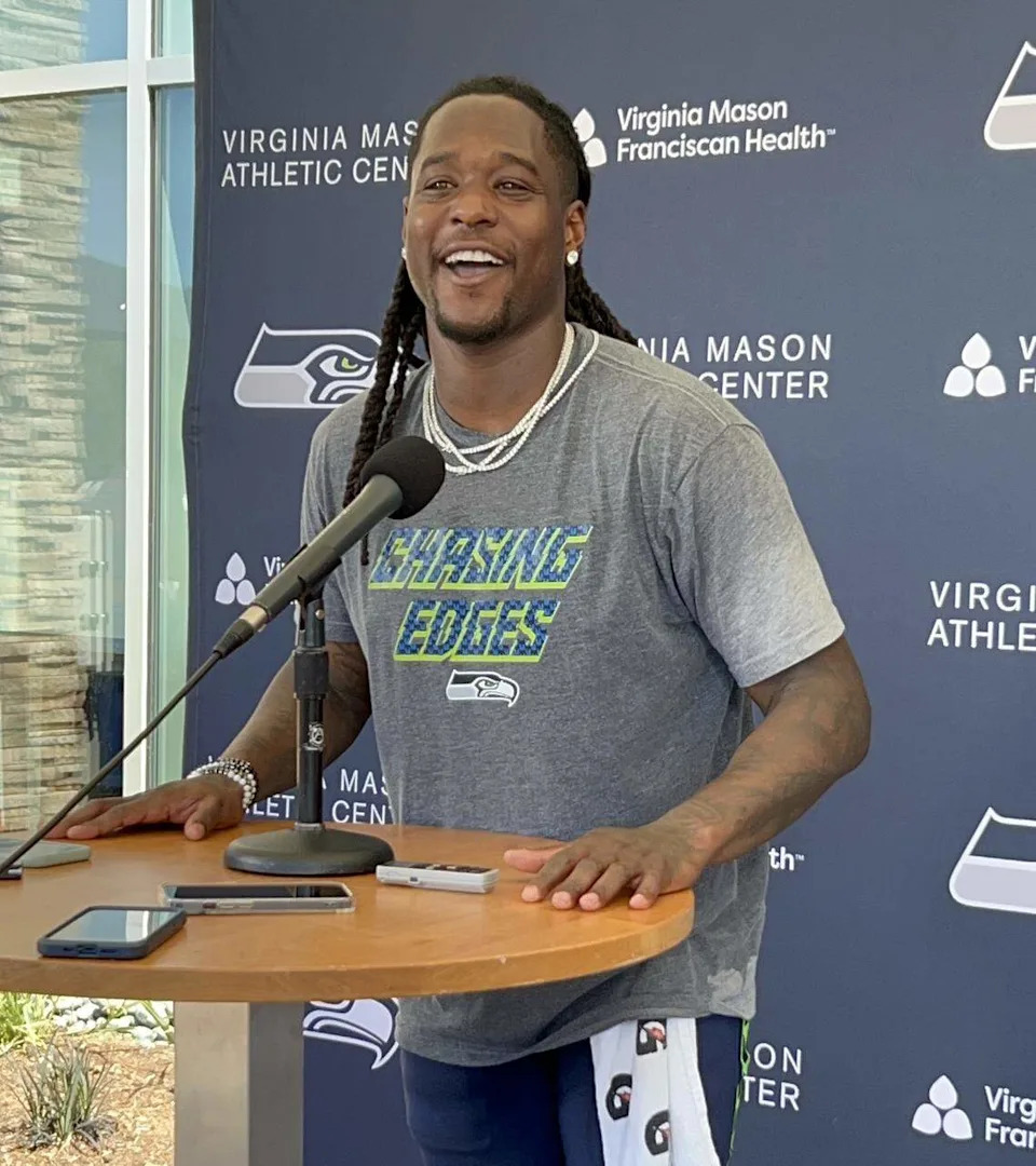 Shaquill Griffin returned for a second go-round with the Seattle Seahawks. The 30-year-old veteran cornerback Seattle drafted in 2017 talked to reporters at NFL training camp Sunday, Aug. 10, 2025, at the Virginia Mason Athletic Center in Renton.