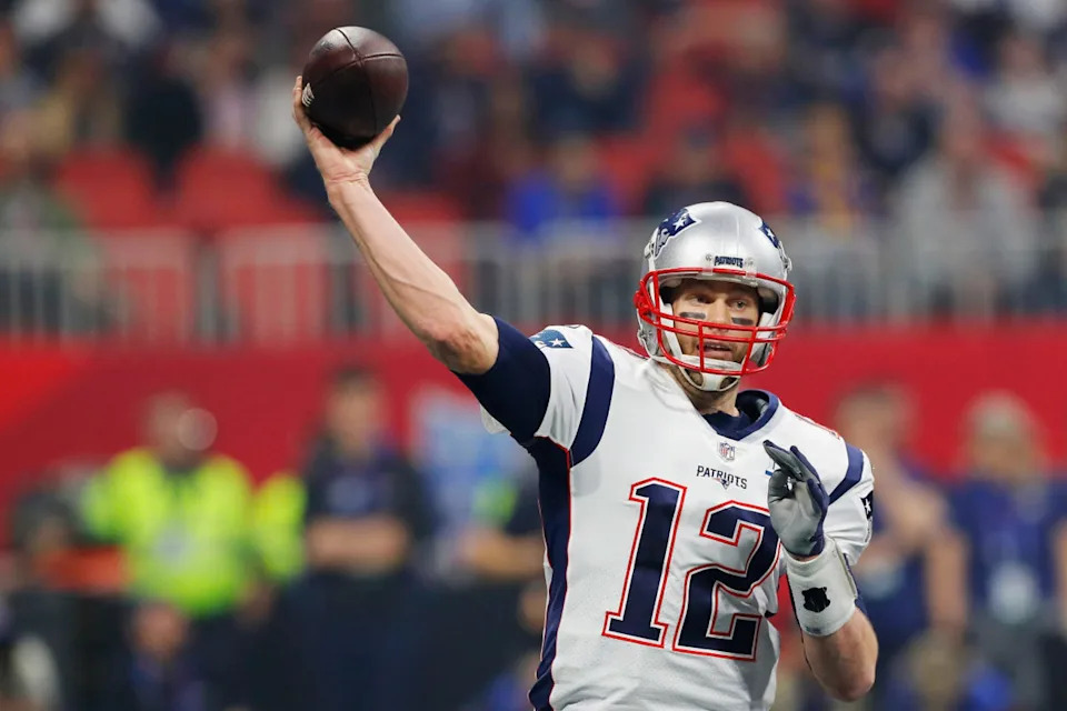 ATLANTA, GA - FEBRUARY 03: Tom Brady #12 of the New England Patriots throws a pass against the Los Angeles Rams in the second half during Super Bowl LIII at Mercedes-Benz Stadium on February 3, 2019 in Atlanta, Georgia. (Photo by Kevin C. Cox/Getty Images)Kevin C&period; Cox&sol;Getty Images
