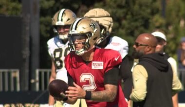 Saints QB Spencer Rattler "super excited" to start Sunday vs. Chargers