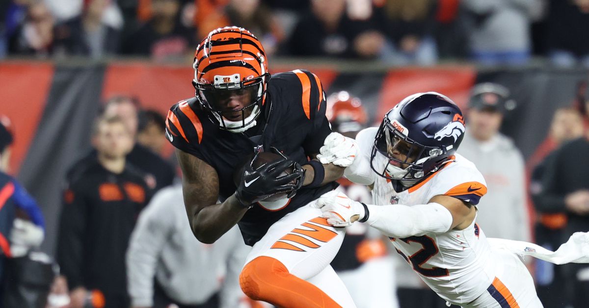 Tee Higgins says Bengals plan to move him around formations more, and 100 receptions is his goal