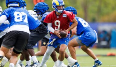 Los Angeles Rams cap hits for each offensive starter in 2025