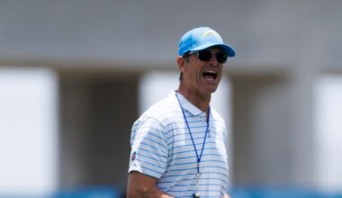 Jim Harbaugh provides update on future of Chargers offensive line in 2025