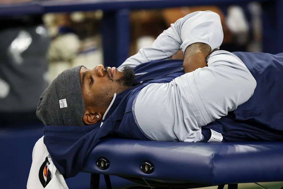 Defensive end Micah Parsons might be able to relax, but Dallas Cowboys fans certainly can't. (AP Photo/Gareth Patterson)