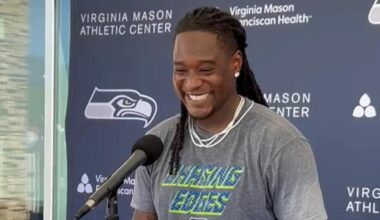 Back with Seahawks, now 30 and a dad of 3, smiling Shaquill Griffin has new aims
