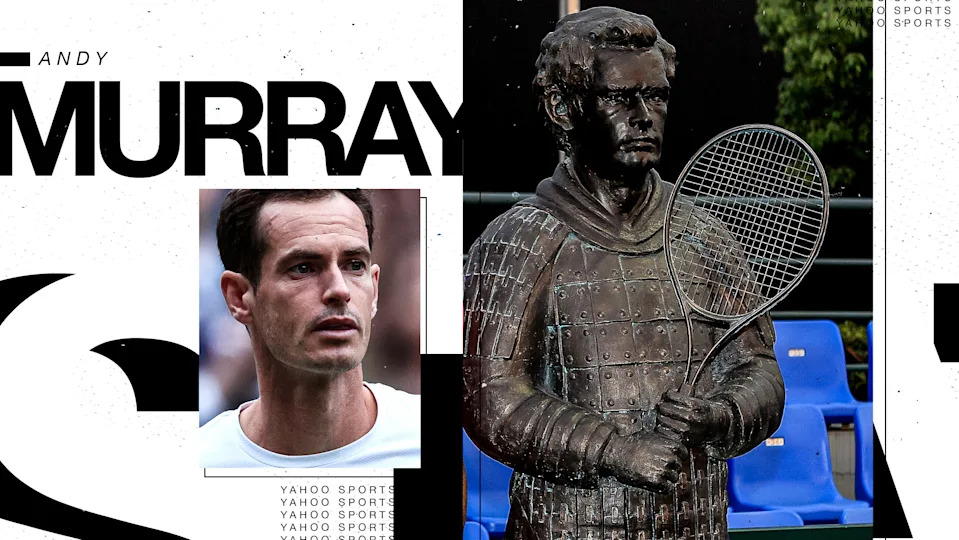 Andy Murray's statue (Yahoo Sports illustration)