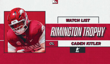 Kitler Named to Rimington Trophy Watch List