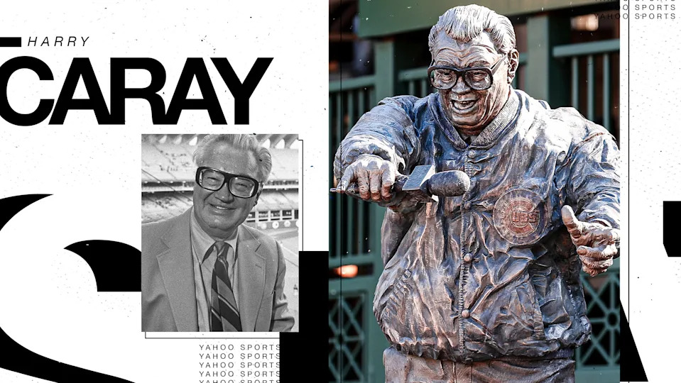 Harry Caray statue (Yahoo Sports illustration)