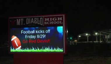 Fire damages Concord high school’s newly-installed football field – NBC Bay Area