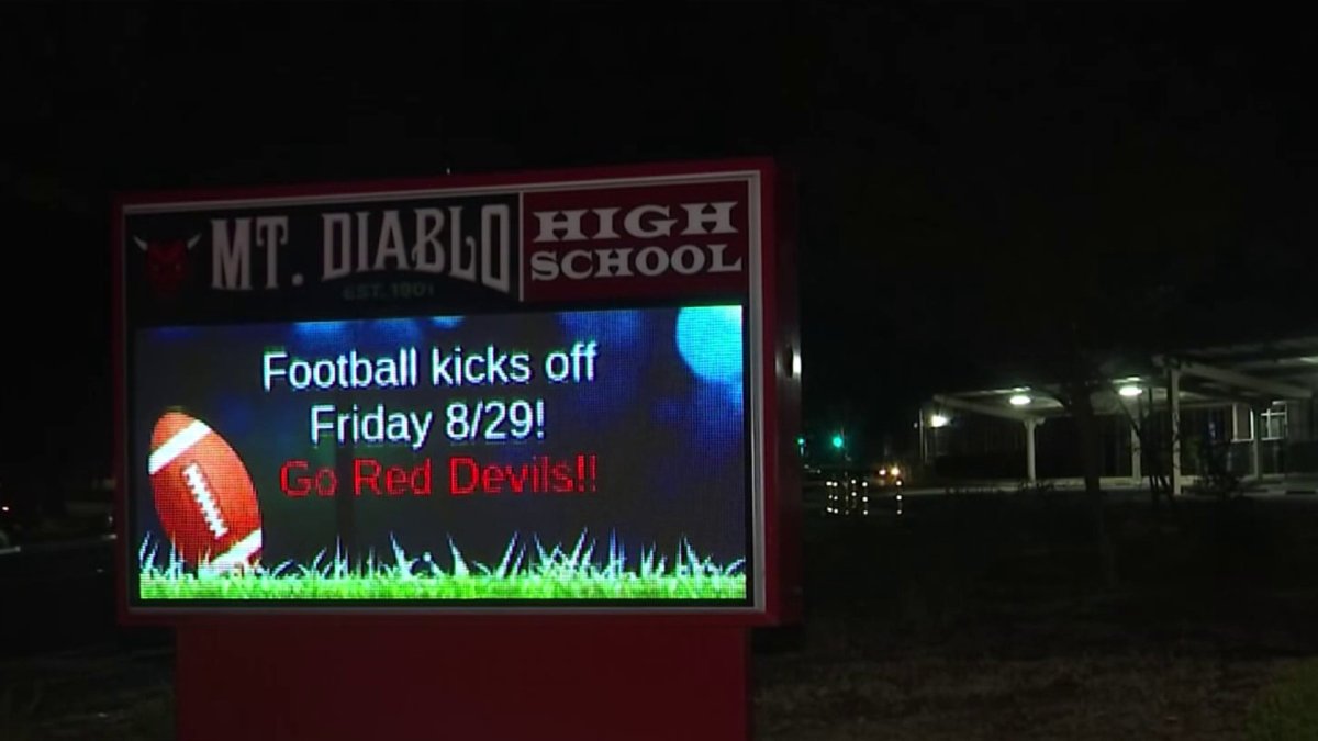 Fire damages Concord high school’s newly-installed football field – NBC Bay Area