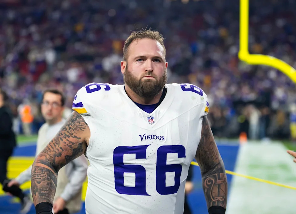 Guard Dalton Risner with the Minnesota Vikings