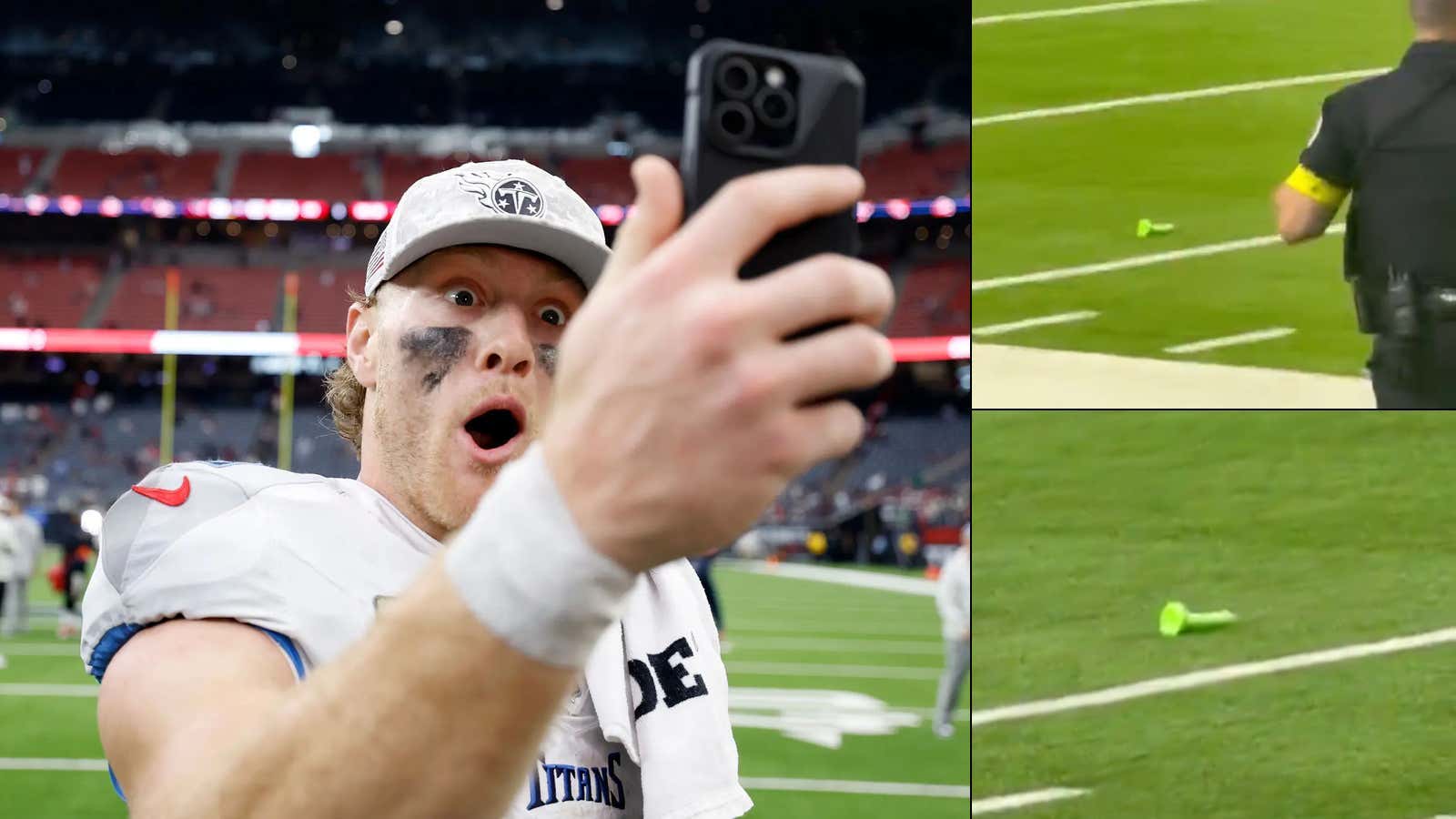 Green Dildo Army Attacks AGAIN, This Time Against The NFL During The Titans VS Vikings Preseason Game. What The Hell's Going On Out Here?