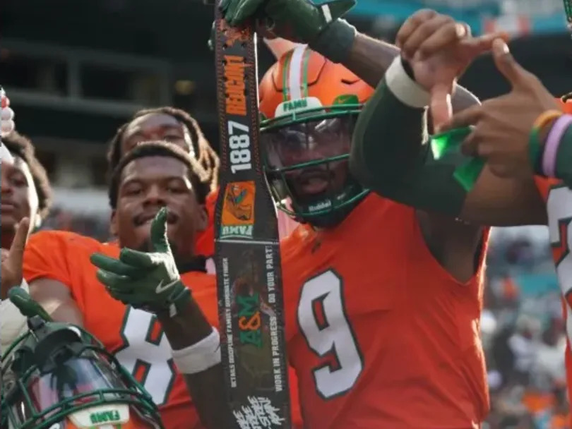 Florida A&M Rattlers take on the Howard Bison in the Orange Blossom Classic NCAA football game in Miami Gardens' Hard Rock Stadium, Saturday, Aug. 30, 2025.
