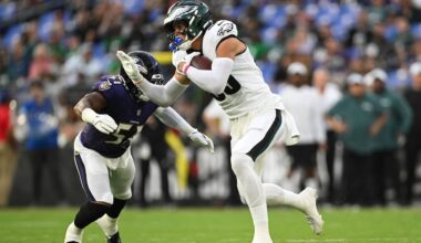 Eagles WR Johnny Wilson carted off field with leg injury at practice