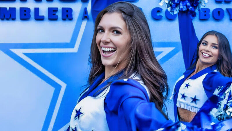 Dallas Cowboys Cheerleader Is Going Viral After Sharing Photos With Her Husband