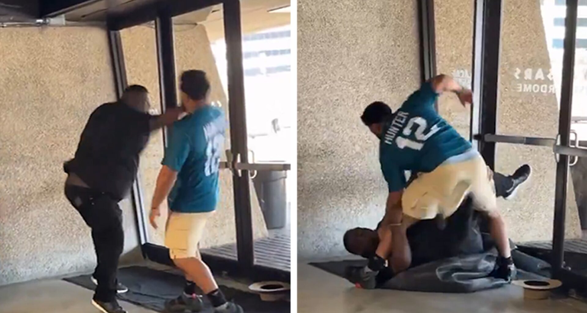 Jaguars Fan and Saints Supporter Brawl at Preseason Game, on Video