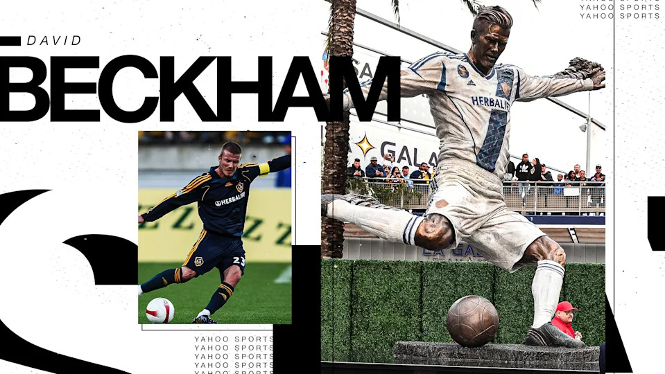 David Beckham statue (Yahoo Sports illustration)