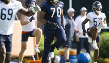 Chicago Bears training camp rundown: Braxton Jones feeling stronger in left tackle competition - The Quad-City Times