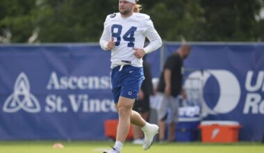 Rookie tight end Tyler Warren is starting to find his fit at Indianapolis Colts training camp | Basketball