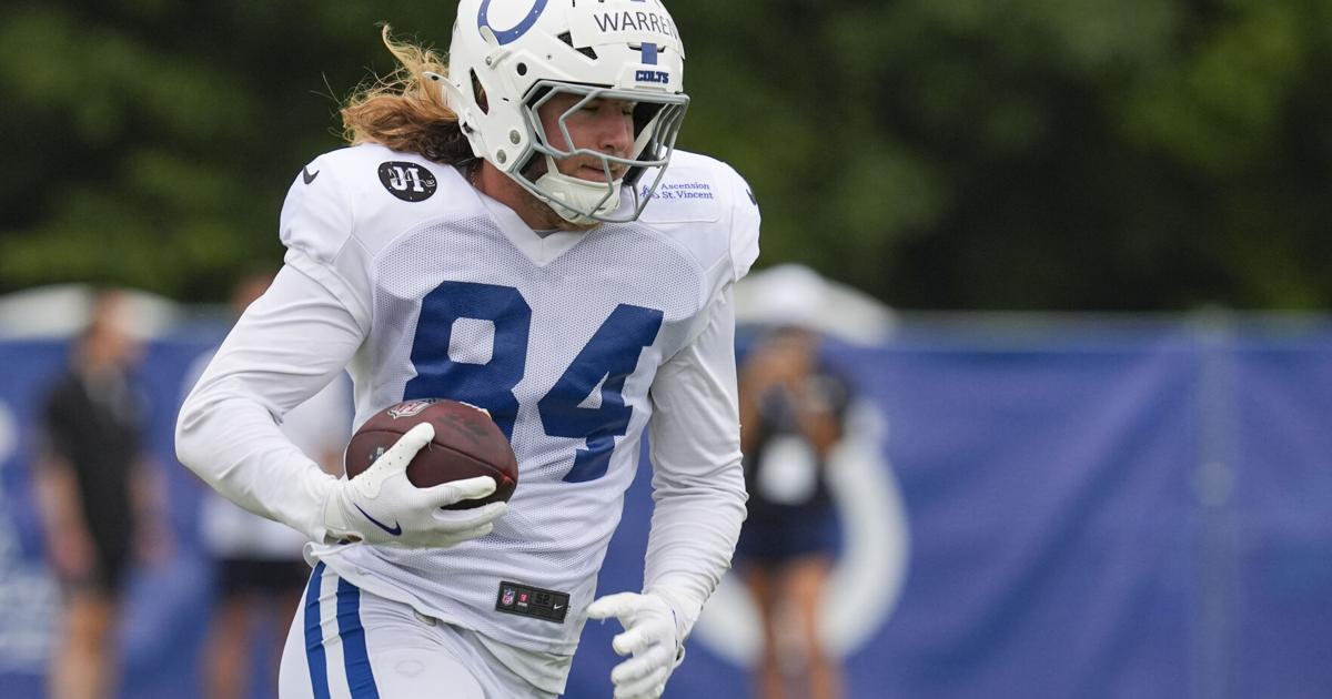Warren, Colts' do-everything TE, starting to settle in - timesdaily.com