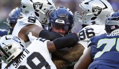 Tyree Wilson shows promise in training camp, aims to prove worth as Raiders' seventh pick | Sports