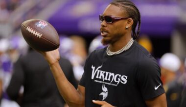 Jefferson returns to practice with Vikings in latest ramp-up of hamstring for regular season | NFL