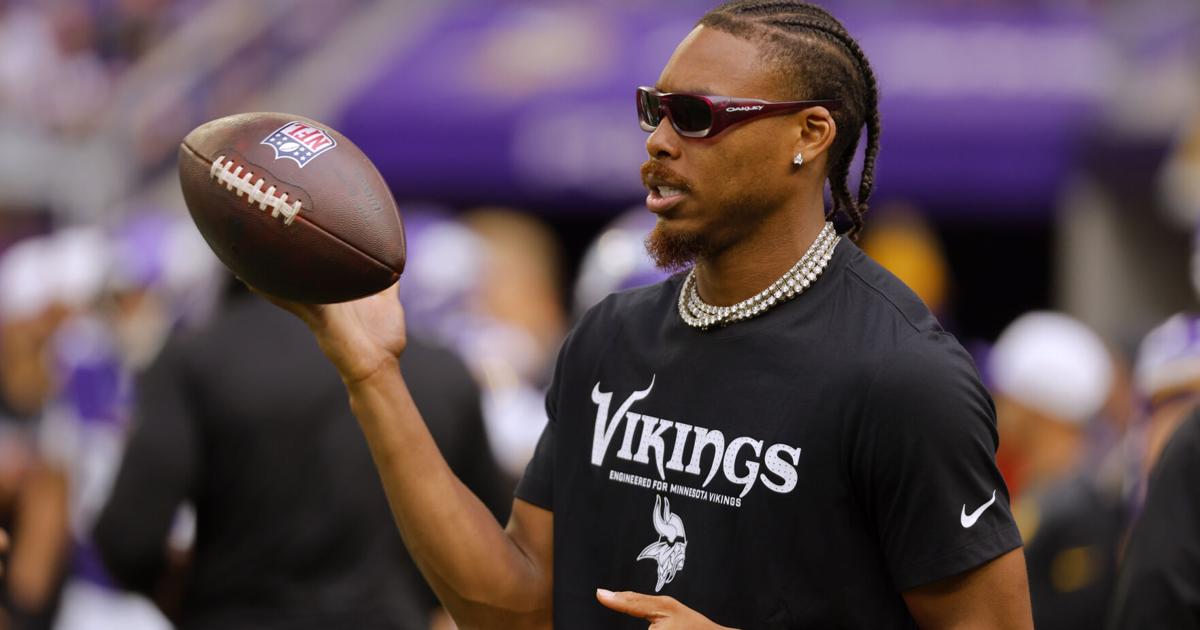 Jefferson returns to practice with Vikings in latest ramp-up of hamstring for regular season | NFL