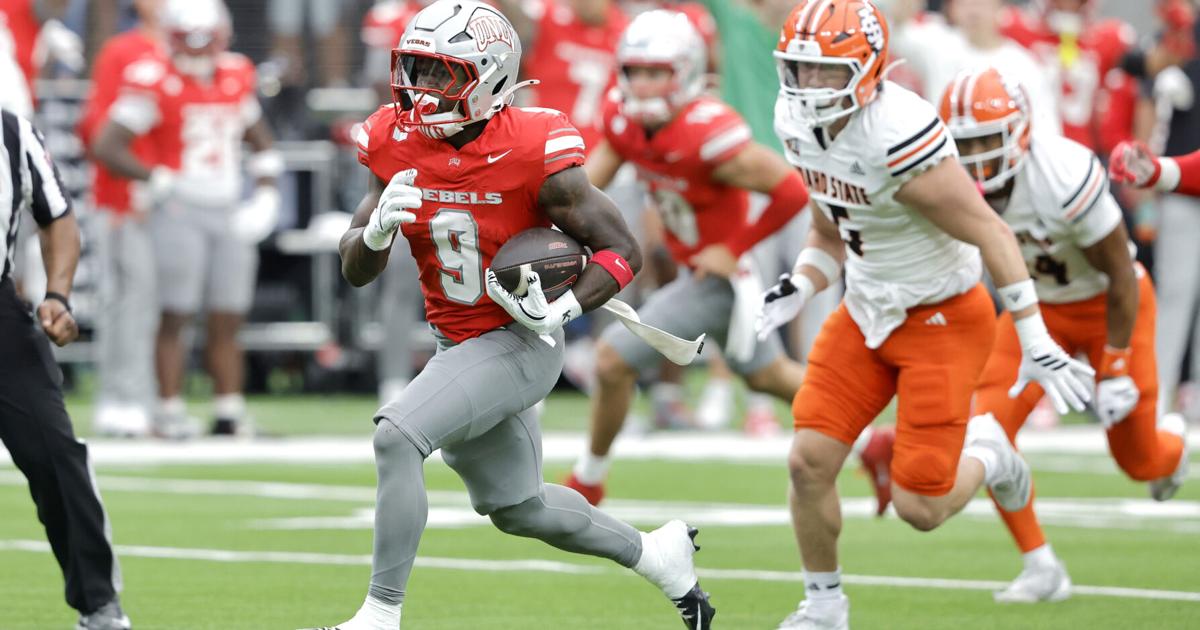 Jai'Den Thomas scores 3 TDs and UNLV holds off Idaho State 38-31 in Dan Mullen's debut as coach | Football